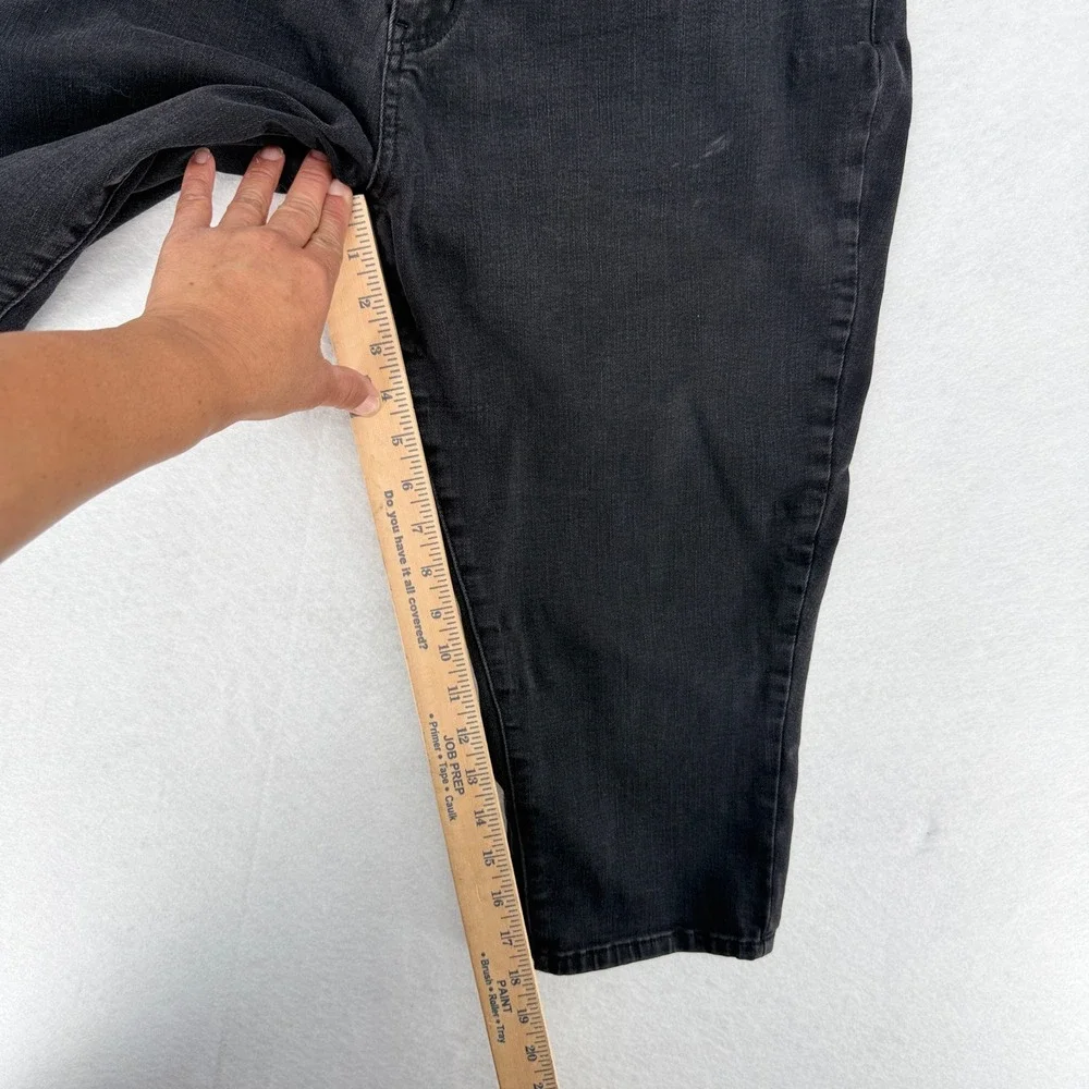 Judy Blue Black‎ Capri Fit Stretch Denim Jeans 18W JB88239 Womens Plus Size